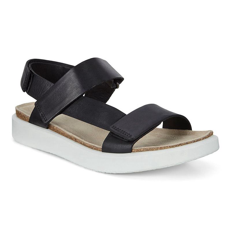 Women Ecco Corksphere Sandal - Sandals Black - India JVLBXI203